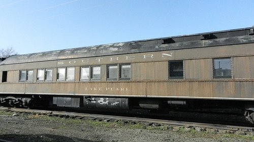1923 Lake Pearl Pullman Car, a deluxe sleeping car from the golden age of passenger rail travel. 